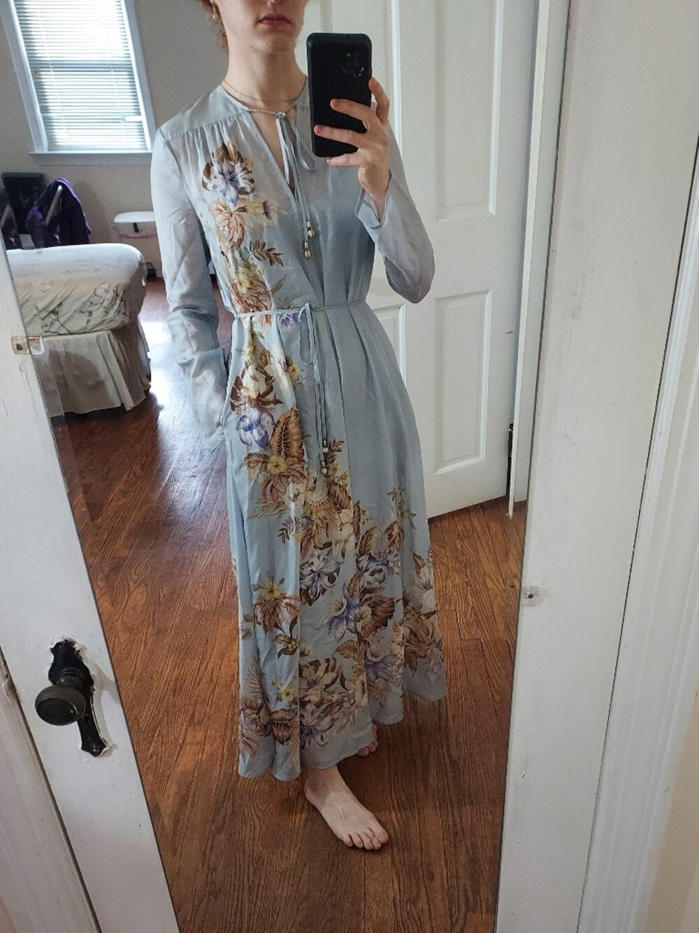 Zimmermann Blue Coco Billow Maxi Dress